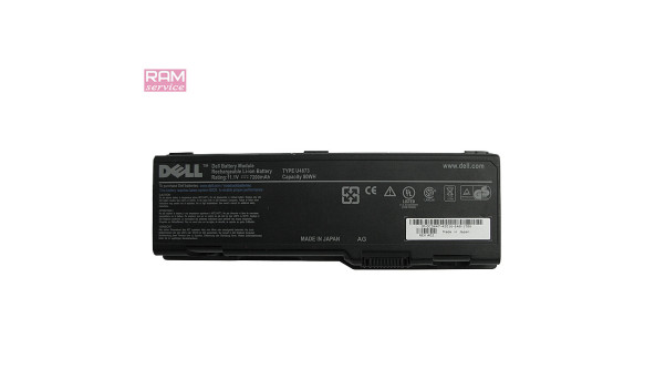 Батарея, акумулятор, Dell U4873, для ноутбука Dell Inspiron: 6000, 9200, 9300, 9400, E1705, Li-ion Battery,7200mAh, 80Wh, 11.1V,  Б/В, робоча, 48% зносу
