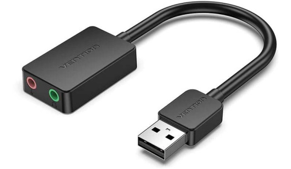 Звукова плата USB Vention Audio USB - 2х3,5 мм jack 0.15m