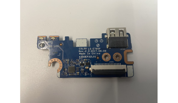 Додаткова плата, роз'єм USB та Card reader, для ноутбука HP 250 G6, 255 G6, Pavilion 15-bs, 15-bw LS-E795P Б/В. - 491237
