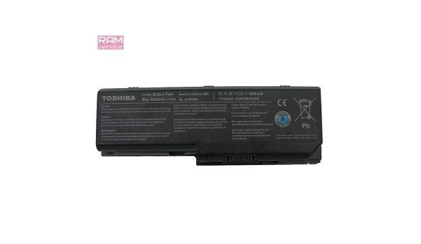 Батарея, акумулятор, TOSHIBA PA3537U-1BRS, для ноутбука TOSHIBA L350, L350-12N, L350-145, L350-14F, L350-153, L350-159, Li-ion Battery, 6000mAh, 11.1V, Б/В, робоча, 10% зносу
