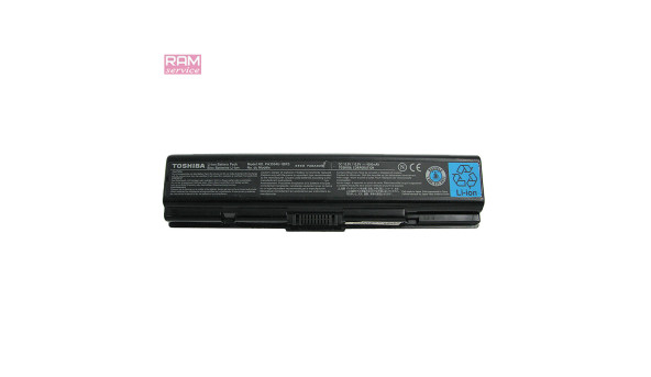 Батарея, акумулятор, Toshiba PA3465U-1BRS, для ноутбука Toshiba Satellite A200, A202, A203, A205, A210, A215, Li-ion Battery, 4000mAh, 10.8V, Б/В, робоча, 20% зносу