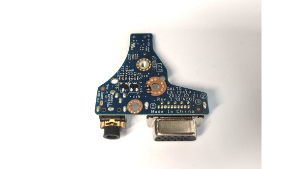 Плата з роз'ємами VGA і Audio для ноутбука Dell E6330 E6430s LS-7741P CN-0FRFCY Б/В - 498432