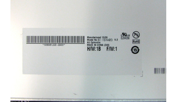 Матрица B116XW03 V.2 AU Optronics 11.6" HD 1366x768 LED 40 pin socket глянцевая Б/У