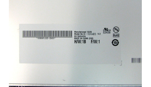 Матрица B116XW03 V.2 AU Optronics 11.6" HD 1366x768 LED 40 pin socket глянцевая Б/У - 498763