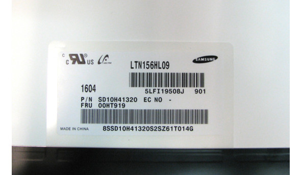 Матриця LTN156HL09 Samsung 15.6" FHD 1920x1080 LED 30pin(eDp) Б/В
