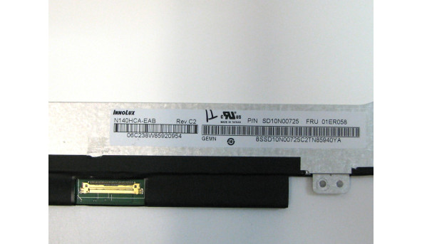 Матриця N140HCA-EAB InnoLux LCD14.0" FHD 1920x1080 Matte 30 pin IPS Б/В