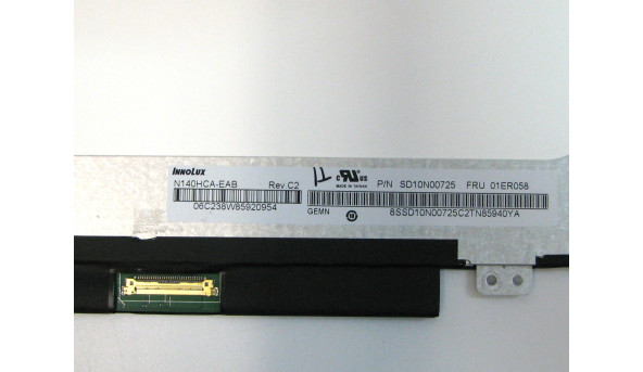 Матриця N140HCA-EAB InnoLux LCD14.0" FHD 1920x1080 Matte 30 pin IPS Б/В - 499116