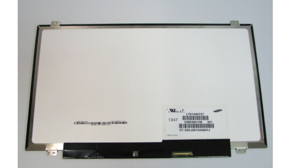 Матриця LTN140AT27-301 Samsung LCD 14.0" HD 1366x768 mate 40 pin Б/В - 499119