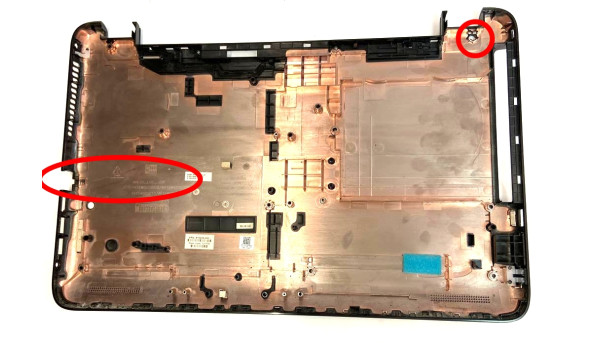 Нижня частина корпуса для ноутбука HP 15-AY 15-AF 15-BA 250 255 G4 G5 AP1EM000600 813939-001 15.6" Б/В - 499257
