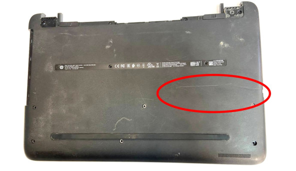 Нижня частина корпуса для ноутбука HP 15-AY 15-AF 15-BA 250 255 G4 G5 AP1EM000600 813939-001 15.6" Б/У