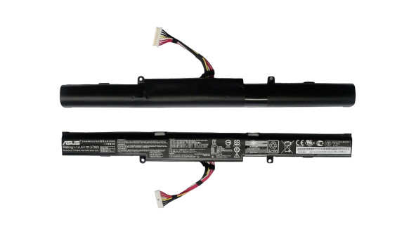 Оригинальный акумулятор батарея для ноутбука Asus A41-X550E 14.4V 2200mAh Б/У - износ 30-35%