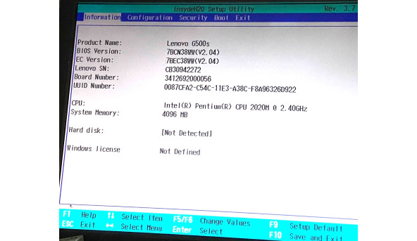 Материнская плата Lenovo G500s VILG1/G2 LA-9902P REV:1.0 Б/У - 500655
