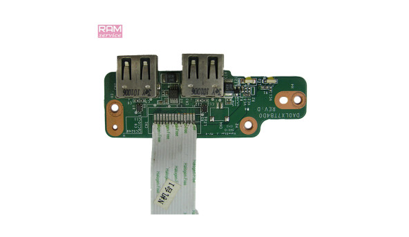Додаткова плата, роз'єми USB,  для ноутбука, HP Pavilion dv7, 17.3", DA0LX7TB4D0, Б/В