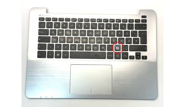 Средняя часть ноутбука ASUS R301L с клавиатурой 13NB0711AP0701 Б/У
