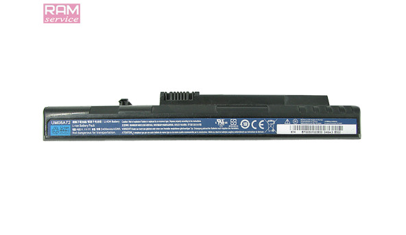 Батарея, акумулятор, Acer UM08A72, для Aspire One A110-1588, A110-1982, A110-aw, A110-bb, A150-1083, A150-1348, Li-ion Battery, 2400mAh, 11.1V, Б/В, робоча, 25% зносу - 50226