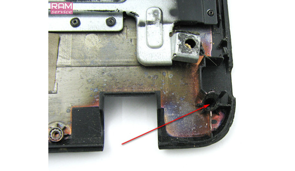 Середня частина корпуса, для ноутбука, Acer Aspire E1-531G, 15.6", AP0PI000300, Б/В, Є пошкодження кріплень (фото) - 50621