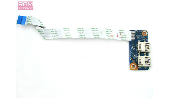 Додаткова плата роз'єми USB для ноутбукаHP 15-G 15Z-G 15-R 15T-R 250 255 G3 ( LS-A993P, ZSO51, 455MKK32L01, 749649-001 ) Б/В - 52361