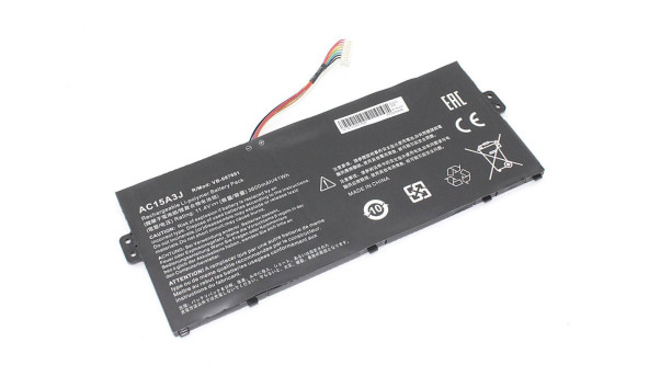 Аккумуляторная батарея для ноутбука Acer AC15A3J Chromebook Spin 11 C738T 11.4V Black 3600mAh 8Pin OEM