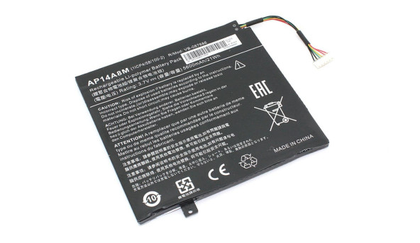 Аккумуляторная батарея для ноутбука АКБ Acer AP14A8M Aspire SW5-011 3.7V Black 5600mAh OEM