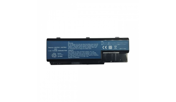Акумулятор для ноутбука Acer AS07B42 Aspire 5520 14.8 В Black 5200 мАг OEM