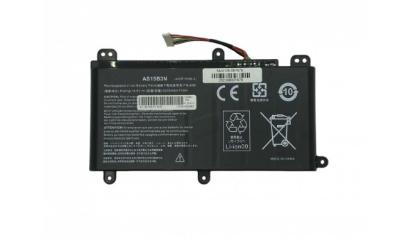 Аккумуляторная батарея для ноутбука Acer AS15B3N Predator 17 G9-791 14.8V Black 5200mAh OEM