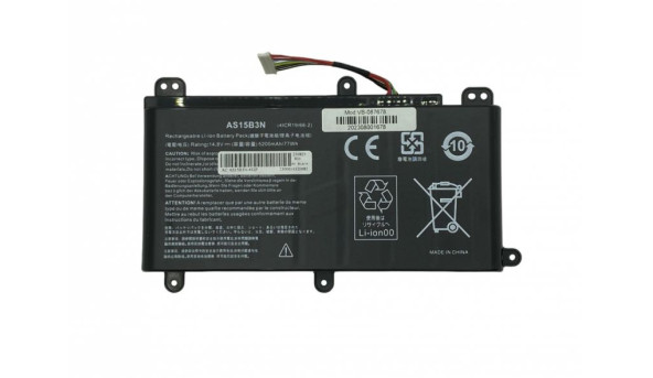 Акумуляторна батарея для ноутбука Acer AS15B3N Predator 17 G9-791 14.8 В Black 5200 мАг OEM
