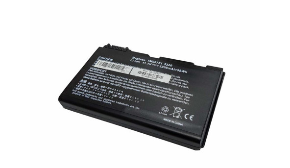 Акумулятор для ноутбука Acer TM00741 Extensa 5210 11.1 В Black 5200 мАг OEM