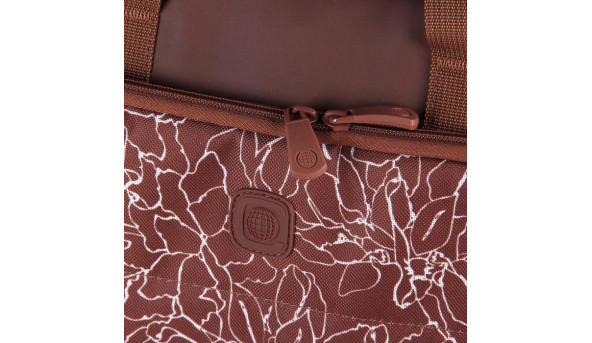 Сумка для ноутбука Continent Сумка для ноутбука CC-032 Brownprints коричневая 15&quot;-15.6&quot;