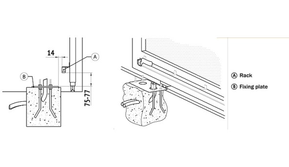 KIT BM30/300/HS Комплект скоростного откатного бесщеточного электромеханического двигателя для ворот до 400 кг Roger Technology - 564729