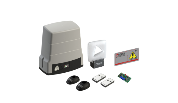 Автоматика Roger Technology KIT BH30/805 для откатных ворот весом до 1000 кг с механическими концевыми выключателями maxi комплект