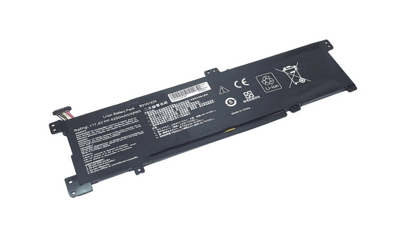 Аккумуляторная батарея для ноутбука Asus B31N1424 K401L 11.4V Black 4200mAh OEM