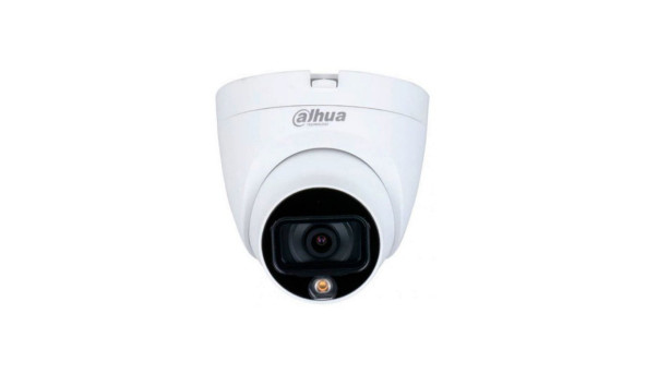 HD-CVI відеокамера купольна Dahua DH-HAC-HDW1209TLQP-LED (3.6) White