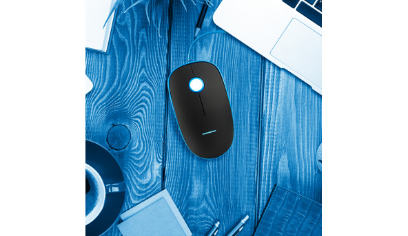 Мишка Modecom MC-M111, 3кн., 1600dpi, чорно-синя - 565051