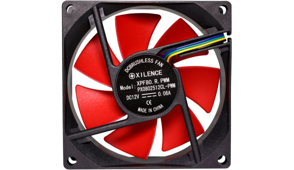 Вентилятор для корпуса 80mm Xilence Performance C XPF80.R.PWM Red/Black, Retail Box - 565086