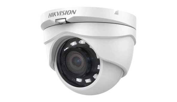 HD-TVI відеокамера купольна Hikvision DS-2CE56D0T-IRMF (C) (2.8) White