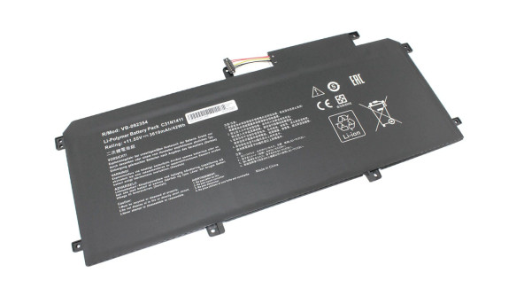 Аккумуляторная батарея для ноутбука Asus C31N1411 UX305FA 11.55V Black 3610mAh OEM