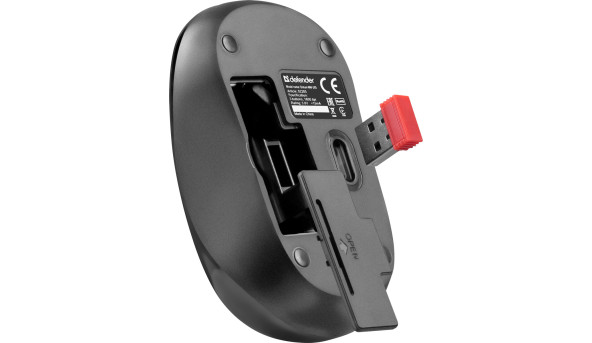 Мишка Defender Datum MM-285, бездротова, 3 кн. 1600 dpi, чорна - 565197