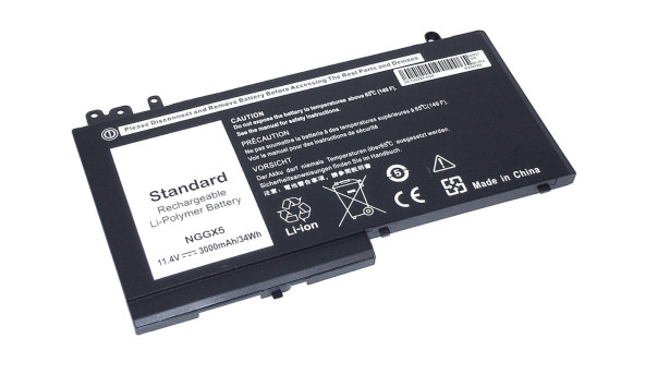 Акумулятор для ноутбука Dell 0RDRH9 Latitude 12-E5270 11.4 В Black 3000 мАг OEM