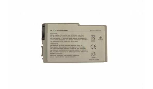 Аккумуляторная батарея для ноутбука Dell BAT1194 Latitude D600 11.1V Grey 5200mAh OEM