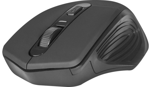 Мишка Defender Datum MB-345, бездротова, 4 кн. до 1600 dpi, чорна - 565395