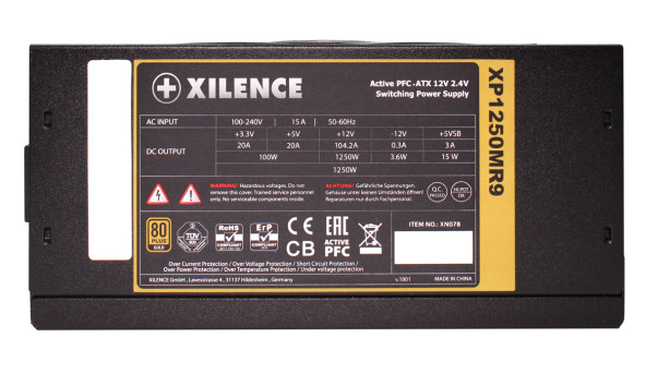БЖ 1250W Xilence XP1250MR9 Performance X 80+ Gold, 140mm, Modular, Retail Box