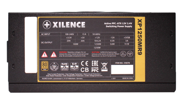 БЖ 1250W Xilence XP1250MR9 Performance X 80+ Gold, 140mm, Modular, Retail Box - 565405