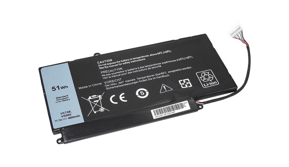 Аккумуляторная батарея для ноутбука Dell VH748 Vostro 5560 11.1V Black 4600mAh OEM