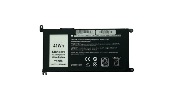 Аккумуляторная батарея для ноутбука Dell YRDD6 Inspiron 14Z-5482 11.4V Black 3600mAh OEM
