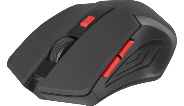 Мишка Defender Accura MM-275, бездротова, 6 кн. до 1600 dpi, червоний - 565675