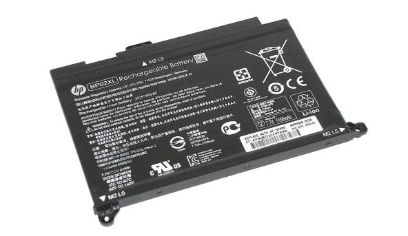 Аккумуляторная батарея для ноутбука HP BP02XL 15-au 7.7V Black 5150mAh Orig