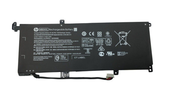 Акумулятор для ноутбука HP Compaq MB04XL Envy x360 15.4 В Black 3615 мАг Orig