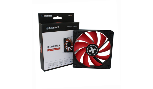Вентилятор для корпуса 120mm Xilence Performance C XPF120.R.PWM Red/Black, Retail Box