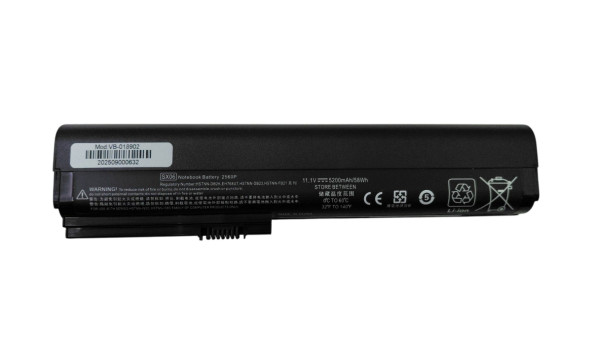 Акумулятор для ноутбука HP HSTNN-DB2L EliteBook 2560p 11.1 В Black 5200 мАг OEM