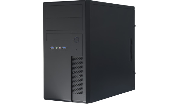 Корпус Chieftec MESH XT-01B-350GPB 350W 2xUSB3.0, mATX, Black - 566277